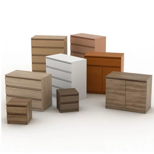 4 fiókos komód, tölgy sonoma, HANY NEW 014