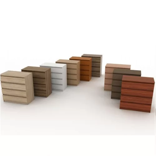 4 fiókos komód, tölgy sonoma, HANY NEW 014