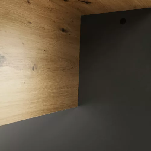 Íróasztal, grafit/tölgyfa artisan, RIOMA NEW TYP 11