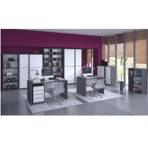 Irodai konténer, grafit/fehér, RIOMA NEW TYP 14