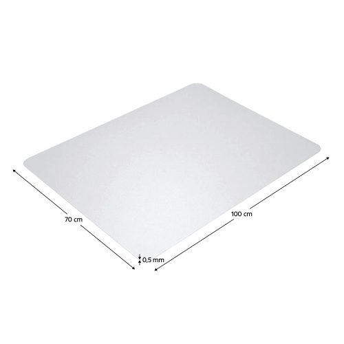 Védőalátét a szék alá, átlátszó, 100x70 cm, 0, 5 mm, ELLIE  NEW TYP 1