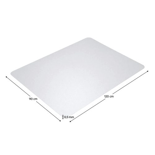 Védőalátét a szék alá, átlátszó, 120x90 cm, 0, 5 mm, ELLIE  NEW TYP 2