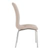 Étkezőszék, bézs Dulux Velvet szövet/króm, GERDA NEW