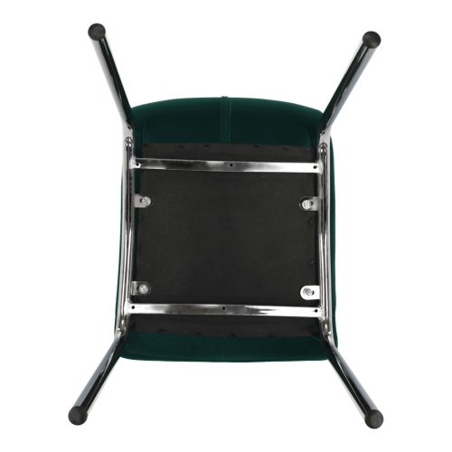 Étkezőszék, smaragd Velvet szövet/króm, GERDA NEW