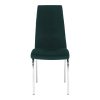 Étkezőszék, smaragd Velvet szövet/króm, GERDA NEW