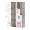 Gyerek moduláris szekrény, szürke/gyerek minta, ATREY