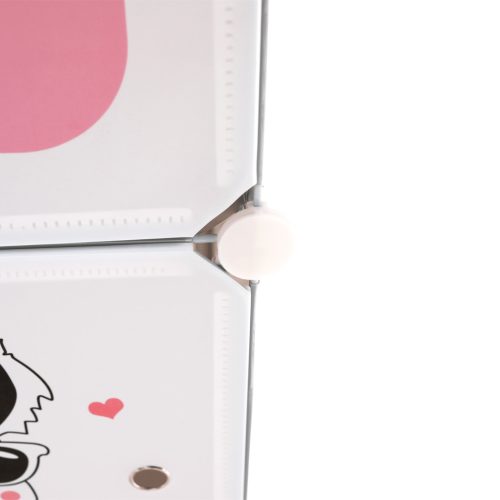 Gyerek moduláris szekrény, szürke/gyerek minta, ATREY