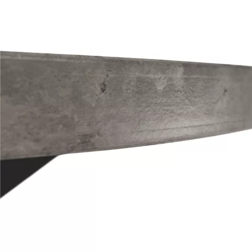 Étkezőasztal, beton/fekete, átmérő 120 cm, MEDOR