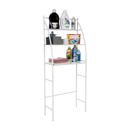 Polcállvány a mosógép fölé, fehér, VIMERA