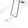 Notebook asztal/táblagép tartó, fehér/természetes bambusz, MELTEN