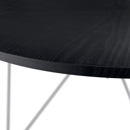 Dohányzóasztal, fekete  tölgy/fehér, MIKEL NEW