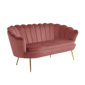   Luxus heverő, 2,5-es ülés, rózsaszín/arany, Art-deco, NOBLIN