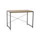 Íróasztal tölgy/fekete, 100x60 cm, MELLORA