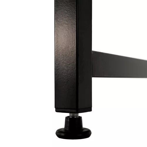 Íróasztal tölgy/fekete, 150x60 cm, MELLORA