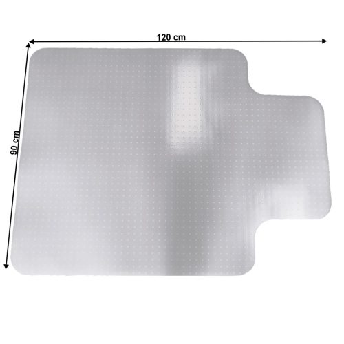 Védőalátét a szék alá, tejes, 90x120 cm, 1,8 mm, ELLIE NEW TYP 9