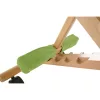 Ergonomikus térdelőszék, rzöld/bükkfa, GROCO