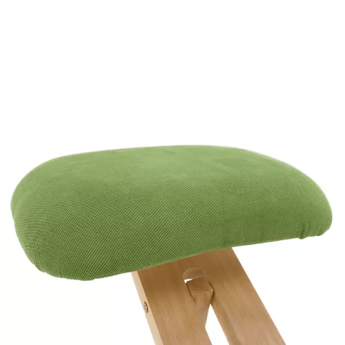 Ergonomikus térdelőszék, rzöld/bükkfa, GROCO