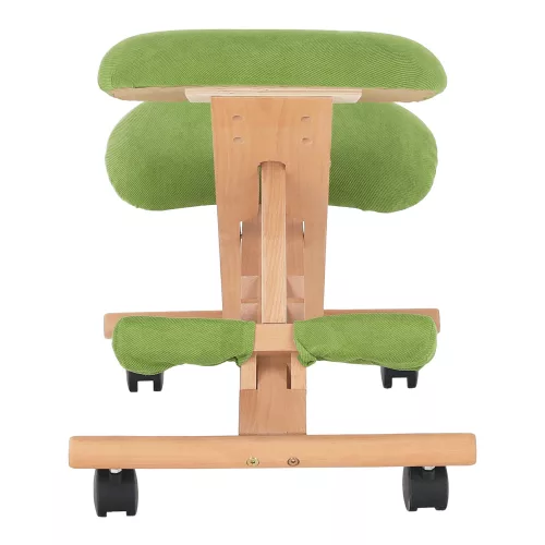 Ergonomikus térdelőszék, rzöld/bükkfa, GROCO