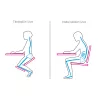 Ergonomikus térdelőszék, rózsaszín/bükkfa, GROCO