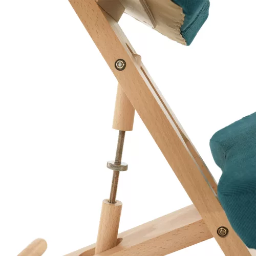Ergonomikus térdelőszék, kerozin/bükkfa, FLONET