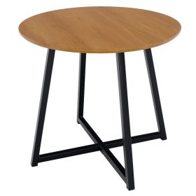 Kisasztal, tölgy/fekete, DELIK