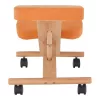 Ergonomikus térdelőszék, narancs/bükkfa, FLONET