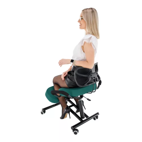 Ergonomikus zsámoly, zöld/fekete, RUFUS