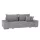 Kinyitható heverő, világosszürke, KEVAN BIG SOFA