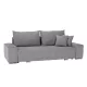 Kinyitható heverő, világosszürke, KEVAN BIG SOFA