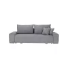 Kinyitható heverő, világosszürke, KEVAN BIG SOFA