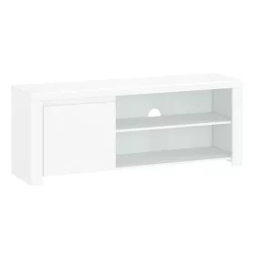 TV asztal 1D/160, fehér fényes, LINDY