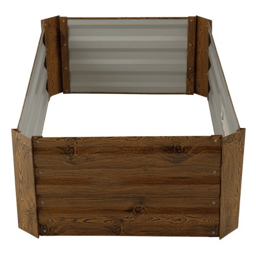 Magasított virágágy, barna, acél, NONKY TYP 2