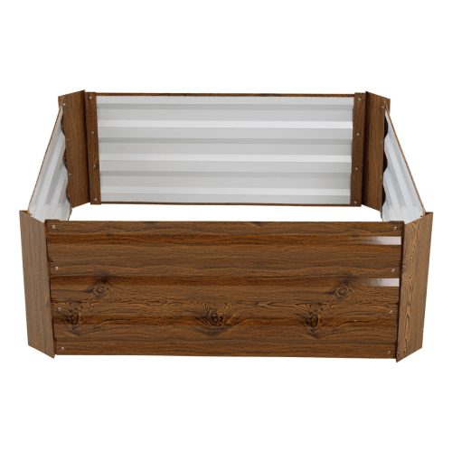 Magasított virágágy, barna, acél, NONKY TYP 3