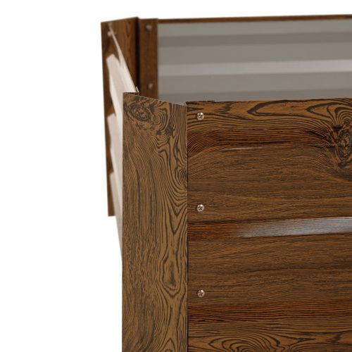 Magasított virágágy, barna, acél, NONKY TYP 4