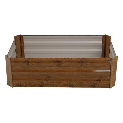 Magasított virágágy, barna, acél, NONKY TYP 5