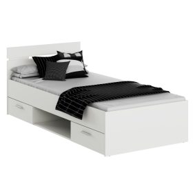 Ágykeret, 90x200, fehér, MICHIGAN NEW