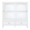 Alacsony vitrin 2W2S, fehér, OLJE