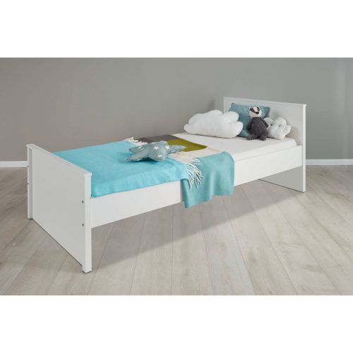 Ágy, fehér, 90x200, OLJE