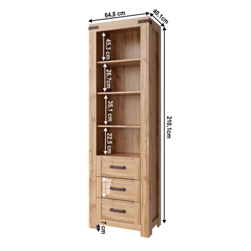 Polcos állvány 3S, wotan tölgy, MORATIZ