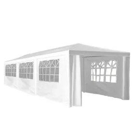   Kerti party sátor, fehér, 3x9 m, TEKNO NEW TYP 3 + 8 oldalsó résszel