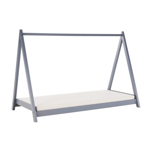 Montessori ágy, szürke, tűnyalábos fenyőfa, GROSI