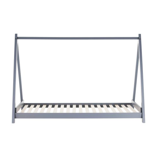 Montessori ágy, szürke, tűnyalábos fenyőfa, GROSI