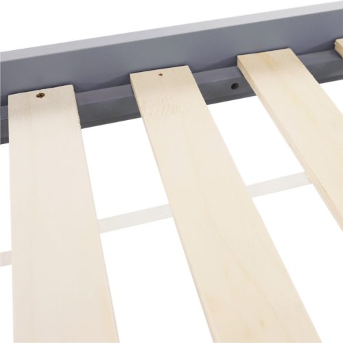 Montessori ágy, szürke, tűnyalábos fenyőfa, GROSI