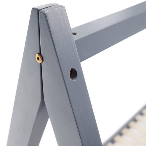 Montessori ágy, szürke, tűnyalábos fenyőfa, GROSI