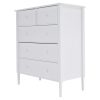 Komód, fehér, TEANA