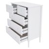 Komód, fehér, TEANA