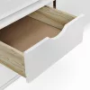 Ágy tárolóhellyel, fehér, tömörfa, 90x200, MAXI NEW