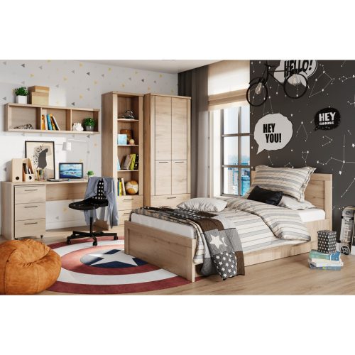 Ágy, 140x200, navarra tölgy, DORSI