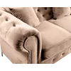 Luxus 2-es ülés, világosbarna Velvet szövet, ROMANO