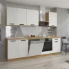 Alsó szekrény sarokba, fehér/artisan tölgy, LULA 89x89 ND 1F BB